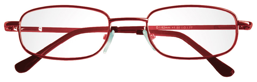 Occhiali da lettura De Luxe modello Classic2 - colore rosso